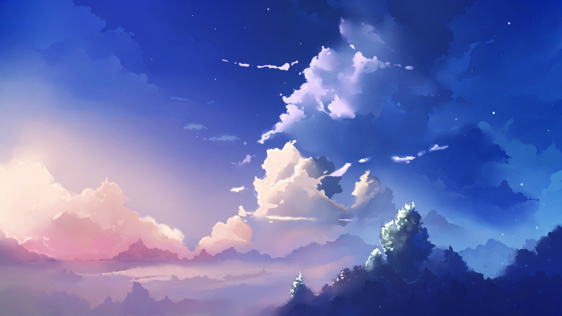 Anime Landscape - HD Wallpaper 