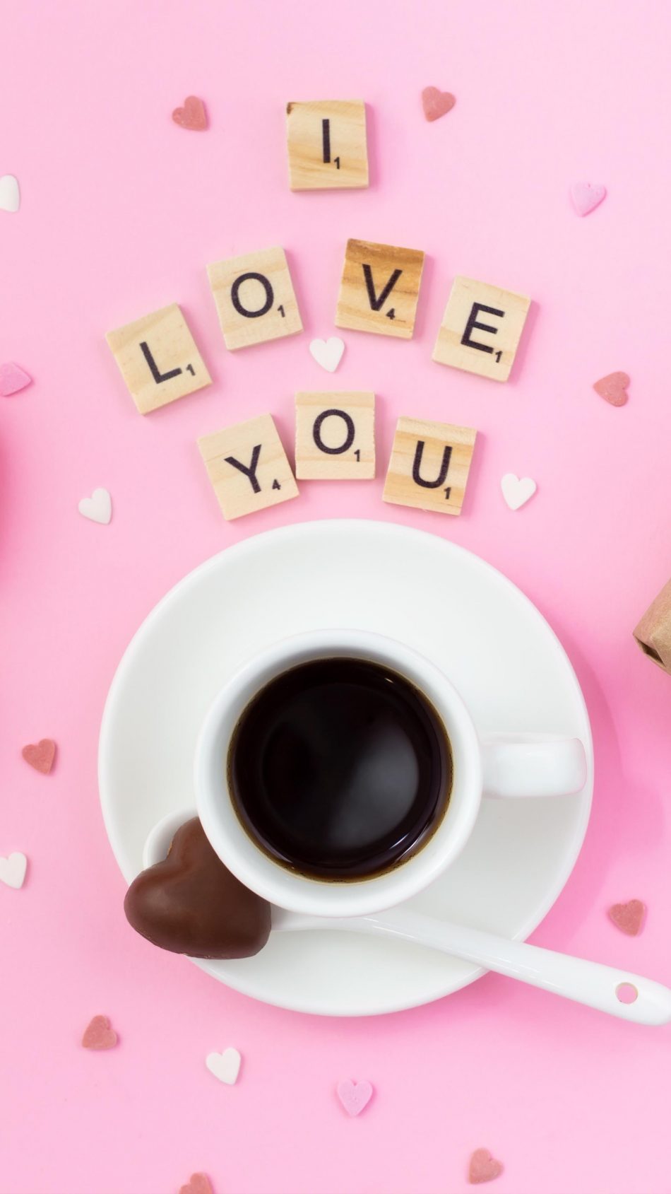I Love You Coffee Cup 4k Ultra Hd Mobile Wallpaper - Coffee - HD Wallpaper 