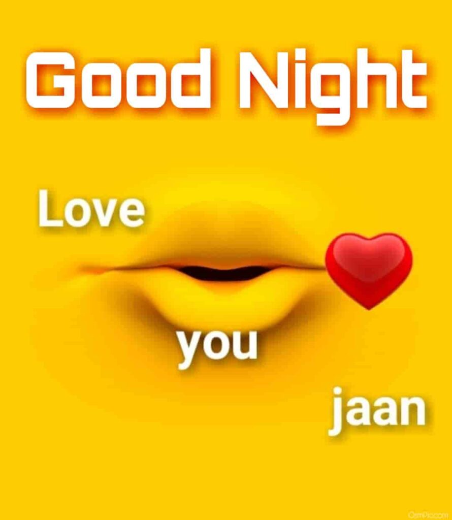 I Love You Jaan Good Night Kiss Image For Love Girlfriends - Boyfriend Good Night Love U - HD Wallpaper 