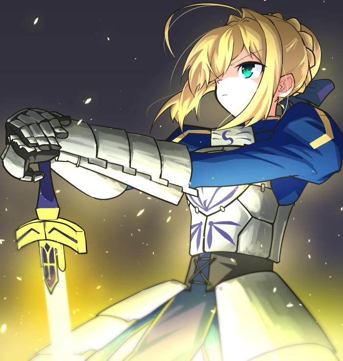 Artoria Pendragon Excalibur Saber Download - Fgo Artoria Pendragon Saber - HD Wallpaper 