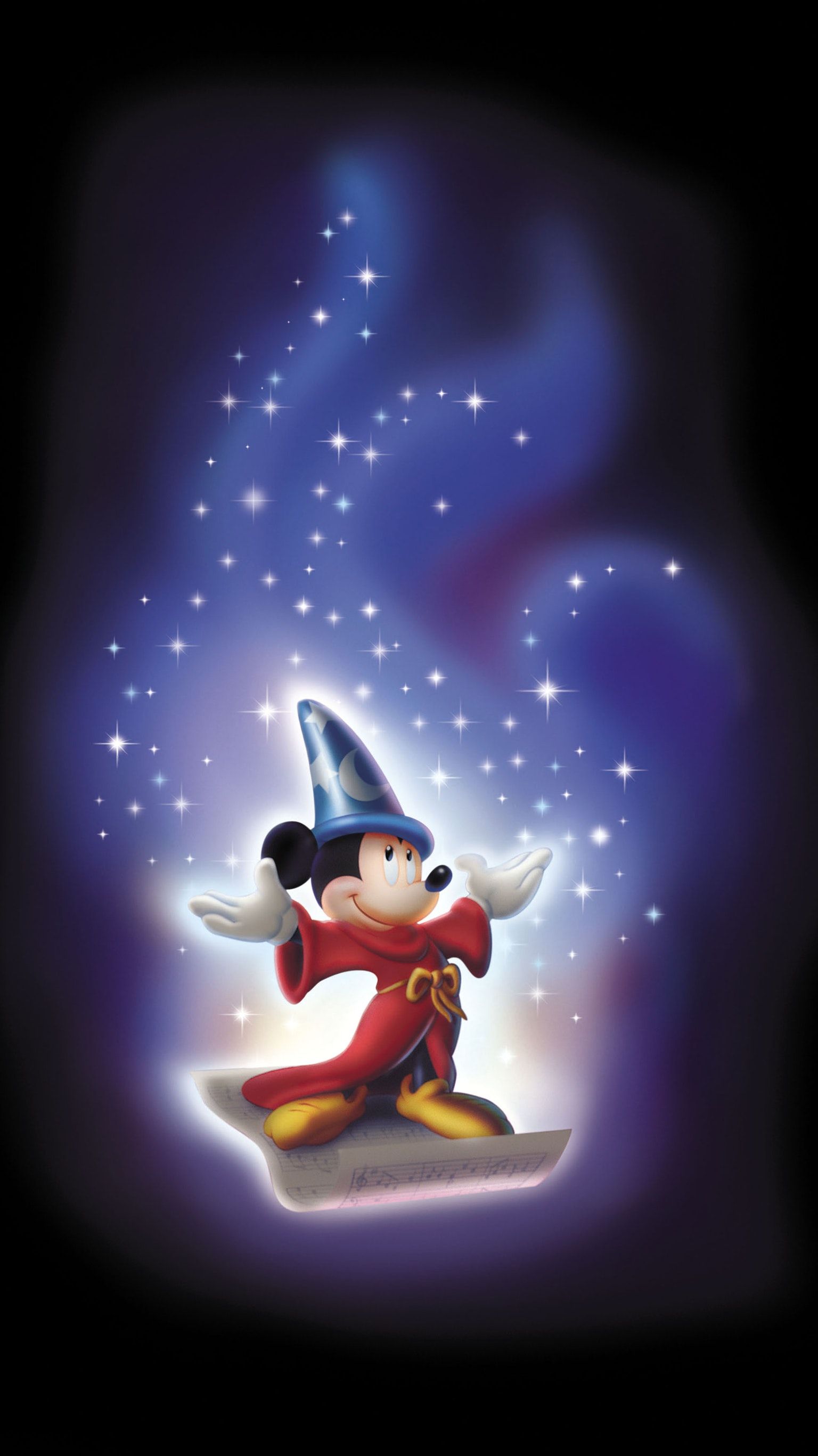 Sorcerer Mickey Wallpaper - Mickey Mouse As Merlin - HD Wallpaper 