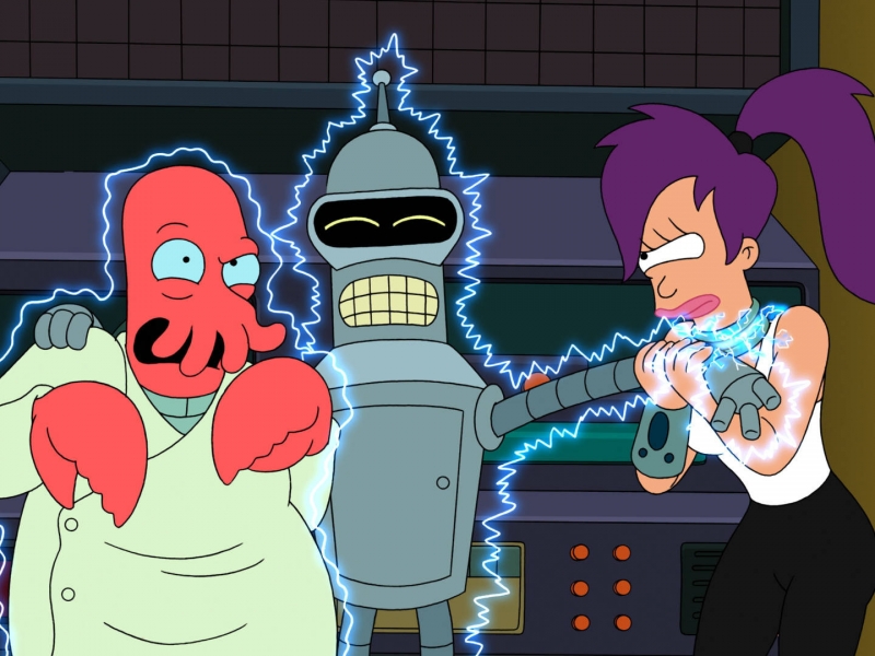 Leela Shock Collar Futurama - HD Wallpaper 
