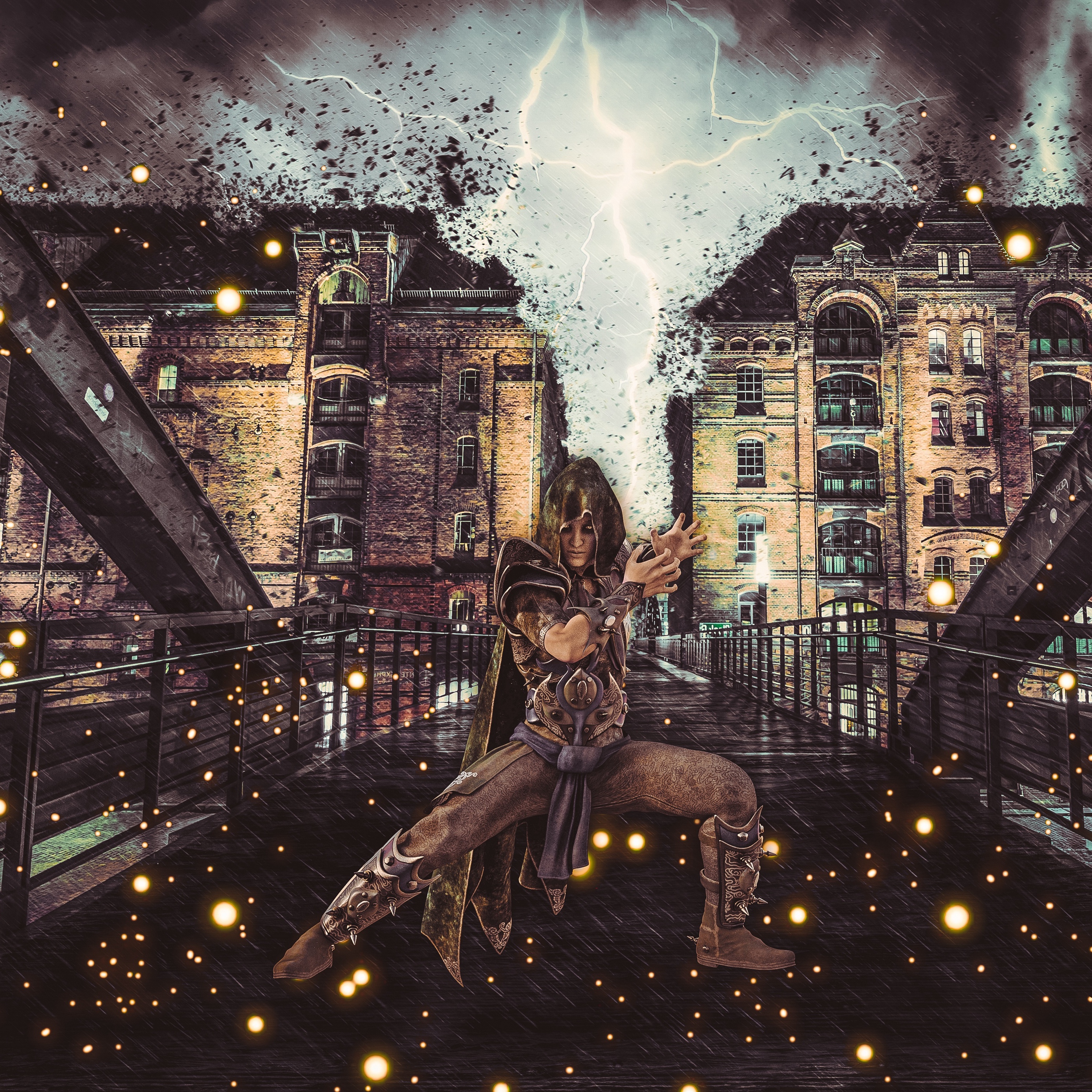 Wallpaper Magician, Sorcerer, Art, Building, Magic - Sorcery Art - HD Wallpaper 