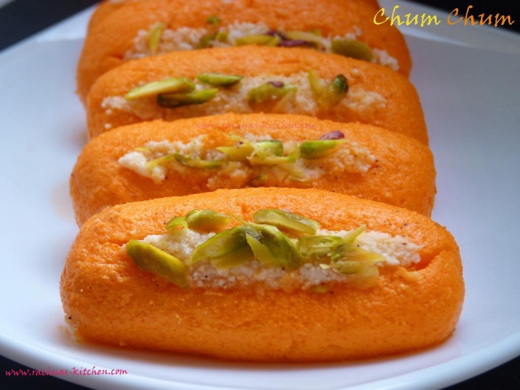Chum Chum Recipe - Bengali Sweet Kesar Cham Cham - HD Wallpaper 