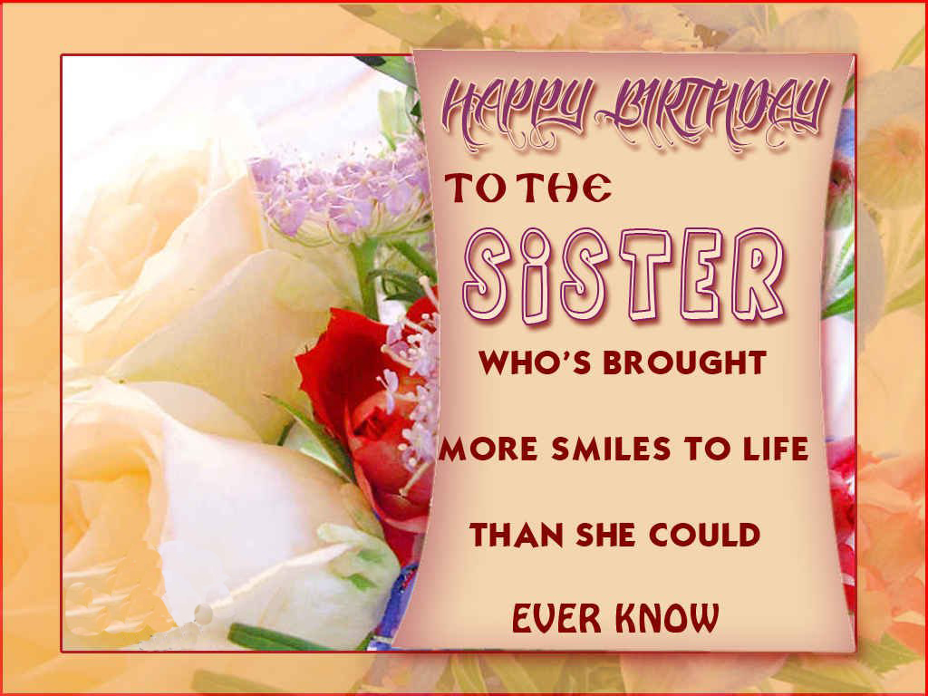 Sister Birthday Quotes Sister Birthday Quotes Sister - Happy Birthday To Sister's Daughter - HD Wallpaper 