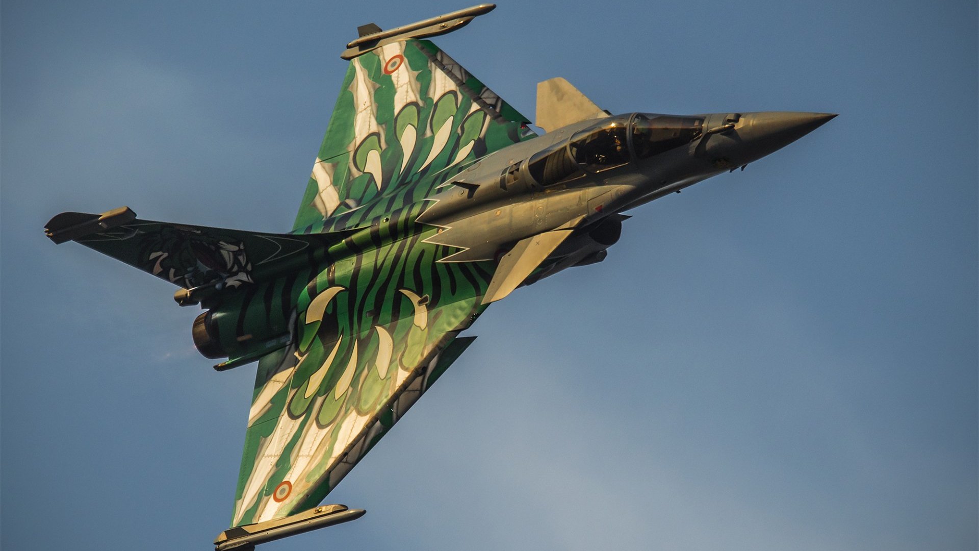 Rafale Green Multipurpose Fighter - Avion De Chasse Rafale - HD Wallpaper 