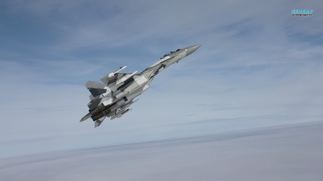 Aircraft Sukhoi Su 128858 Wallpaper Wallpaper - Sukhoi Su 35s Syria - HD Wallpaper 