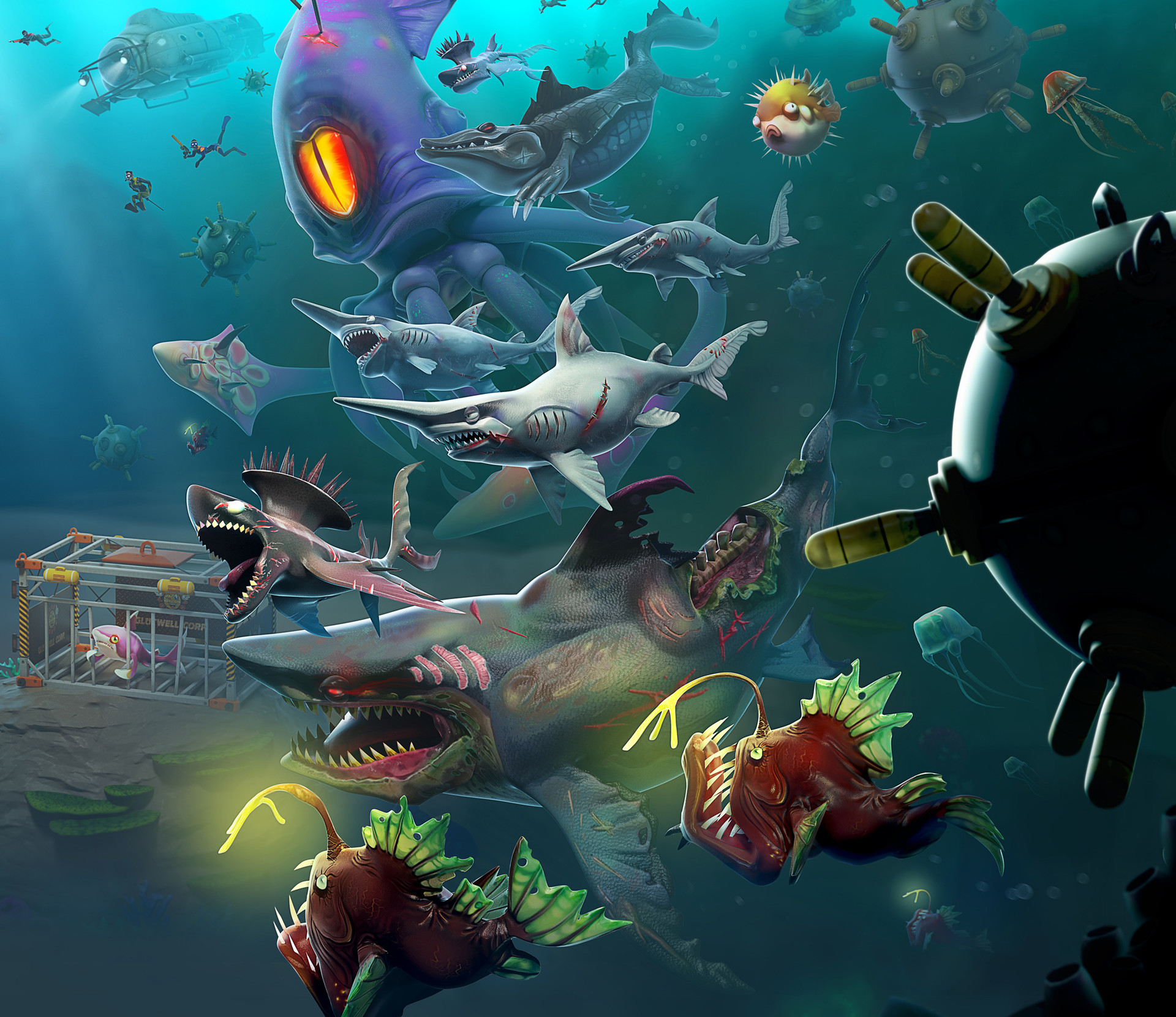 Hungry Shark World - HD Wallpaper 