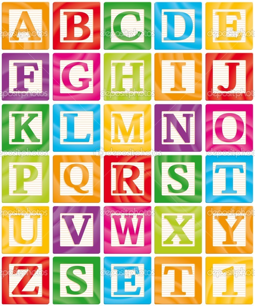 Clipart Of Alphabet Letter Blocks Transparent Stock - Alphabet Letter Blocks - HD Wallpaper 