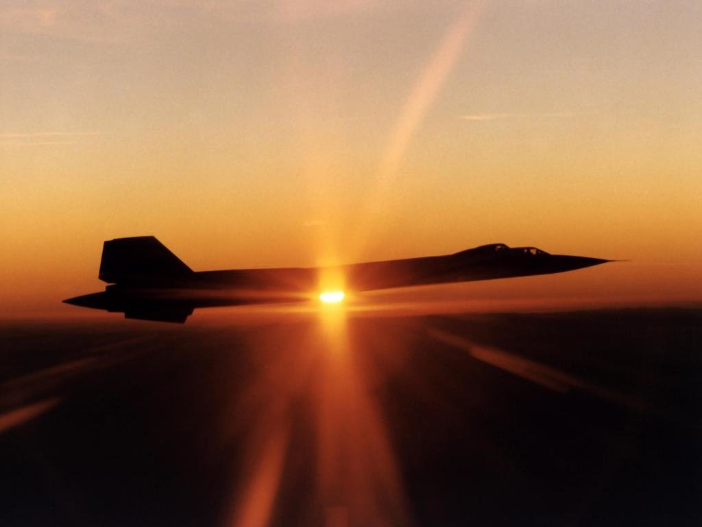 Best Lockheed Sr-71 Blackbird Wallpaper Id - Sr 71 Blackbird Sunset - HD Wallpaper 