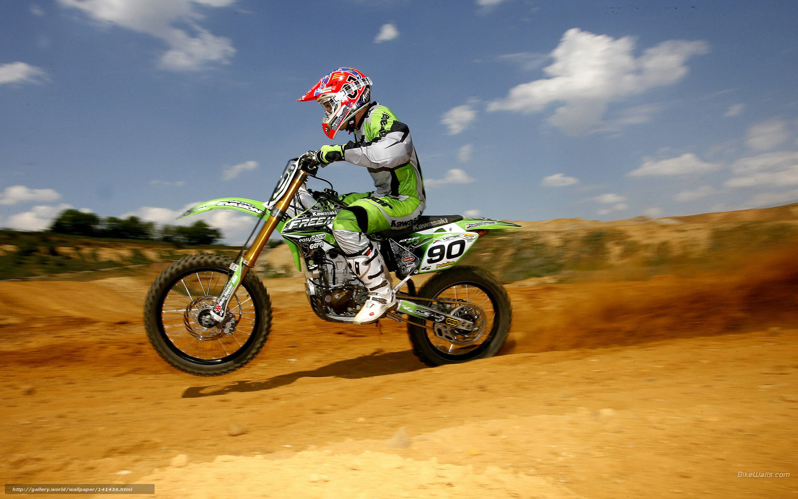 Download Wallpaper Kawasaki, Motocross, Kx450f Sr, - Download Foto Motocross Kx - HD Wallpaper 