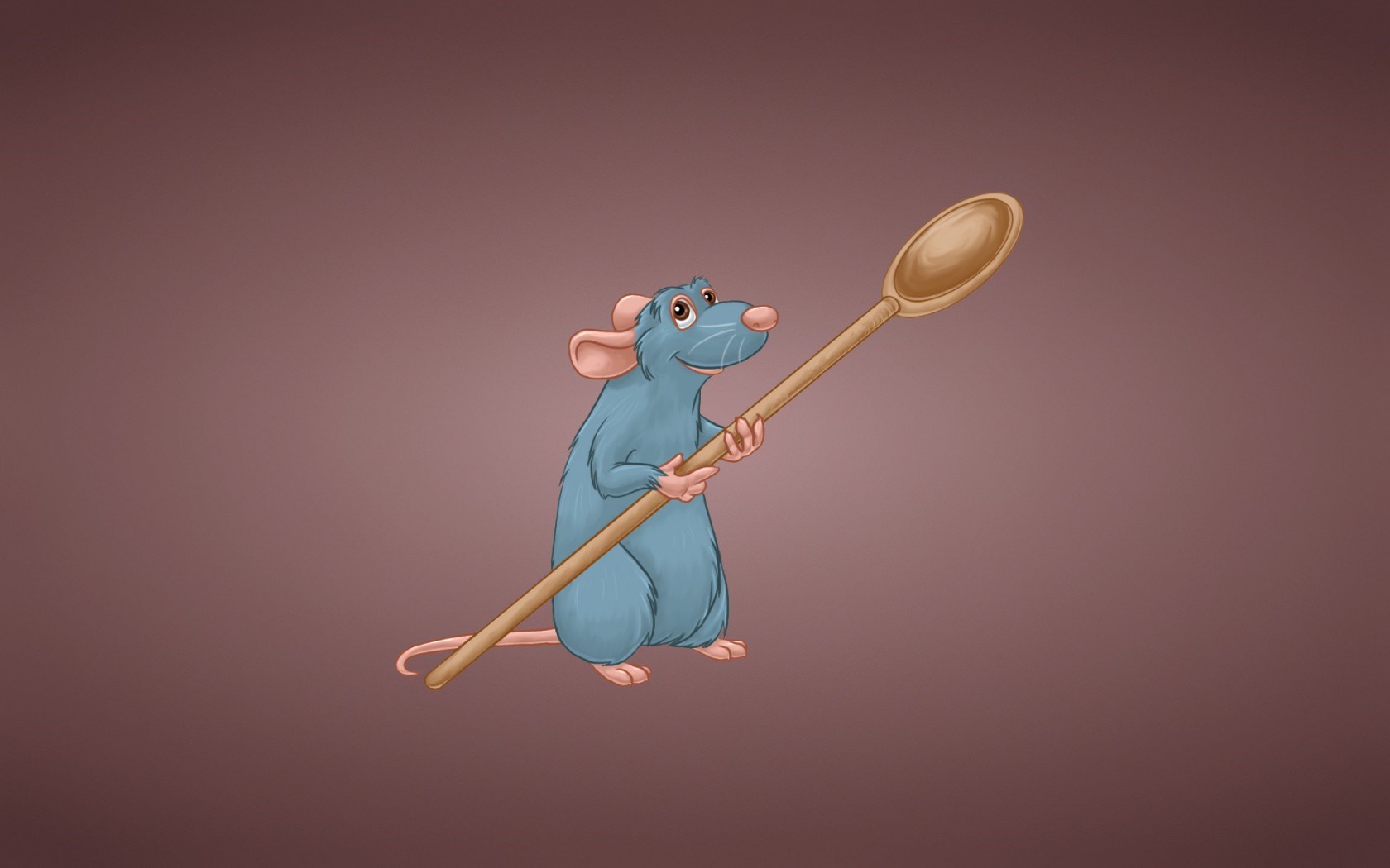 Ratatouille Holding Spoon - HD Wallpaper 