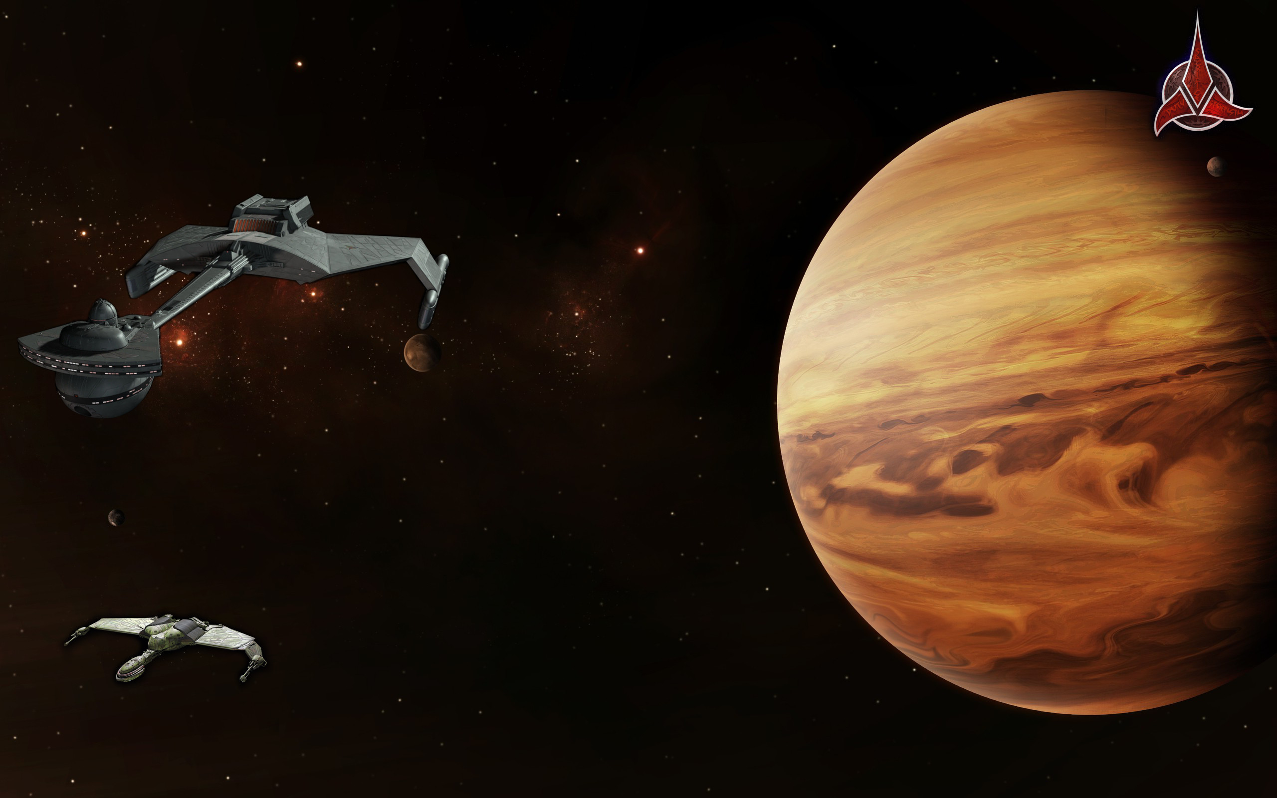 Klingon Bird Of Prey - HD Wallpaper 