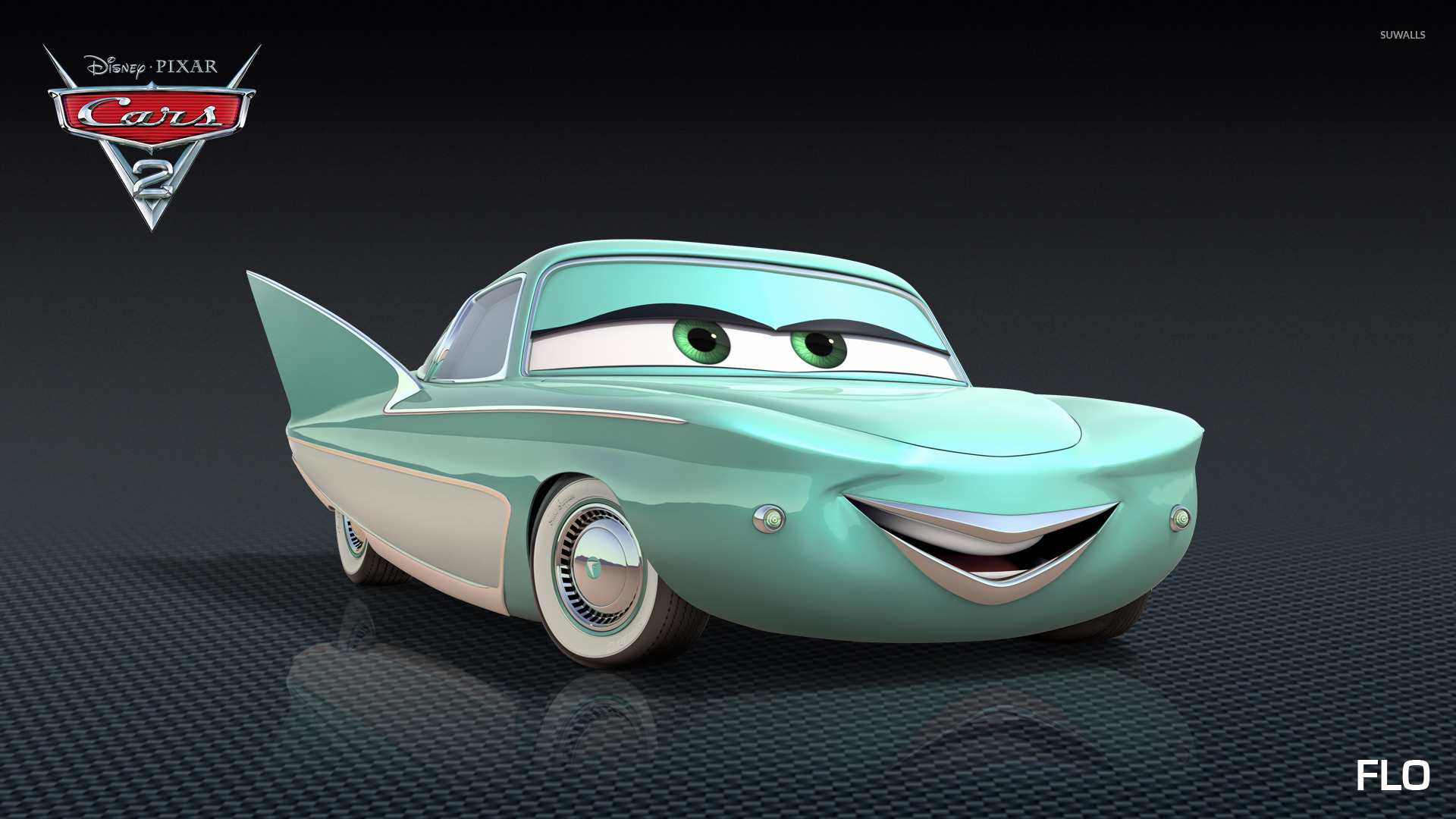 Cars 2 Characters Flo - HD Wallpaper 