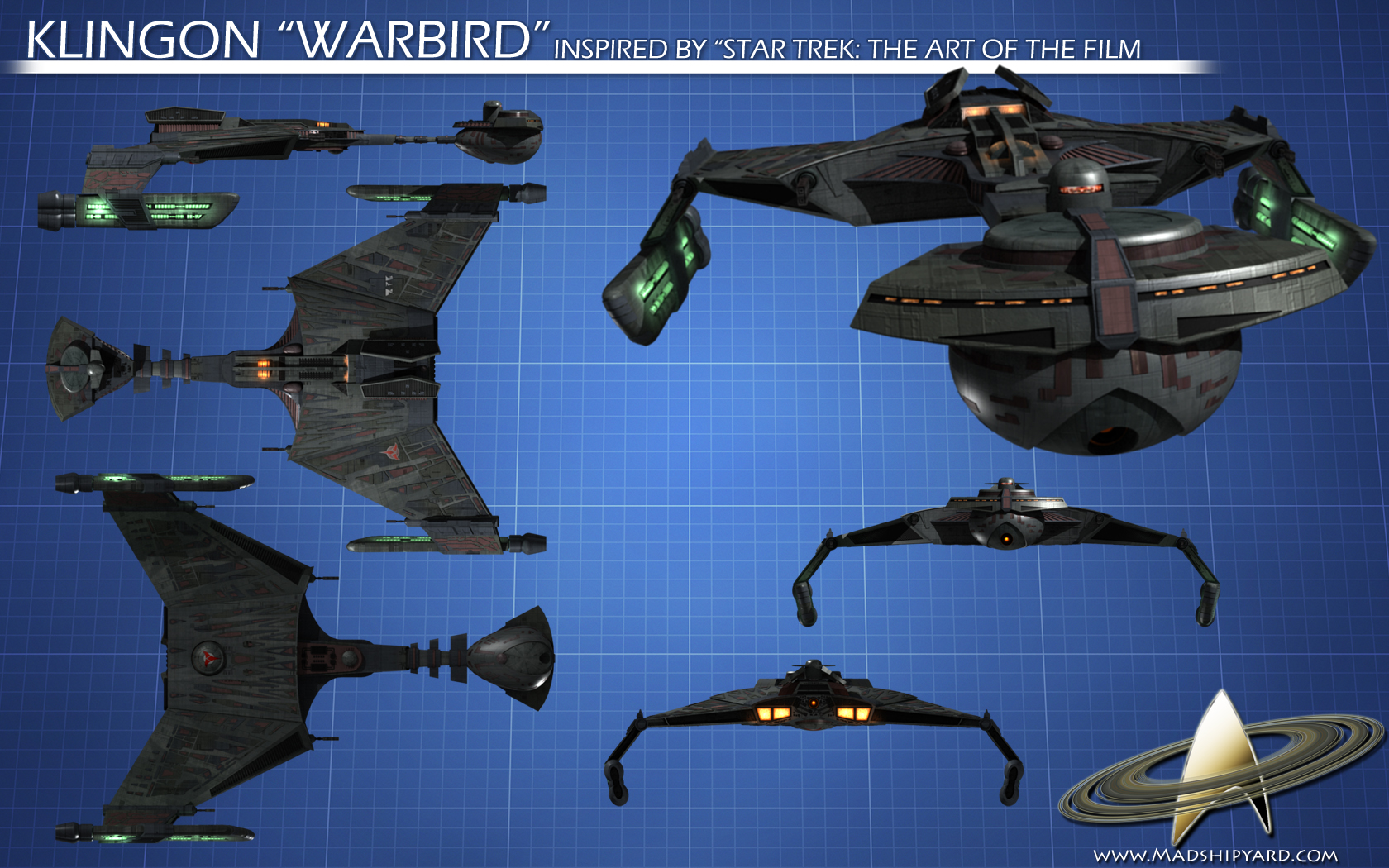 Star Trek Klingon Warbird - HD Wallpaper 