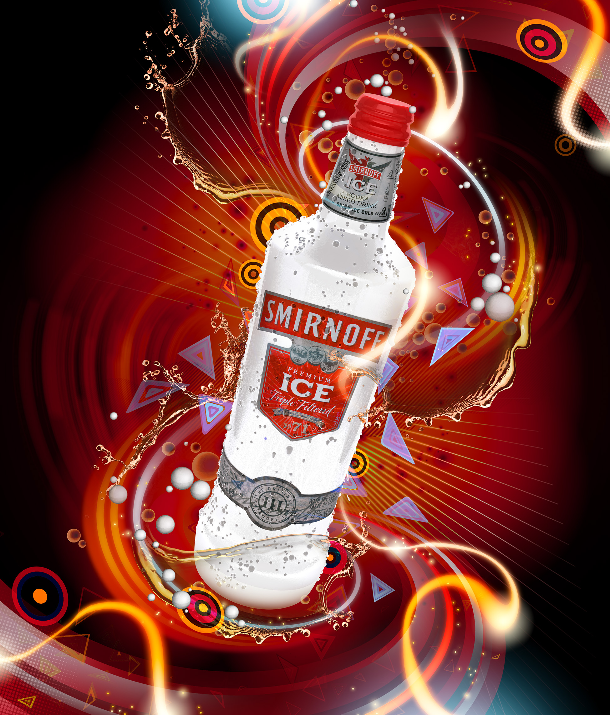 Aka Illustration, A - Smirnoff Ice Poster - HD Wallpaper 