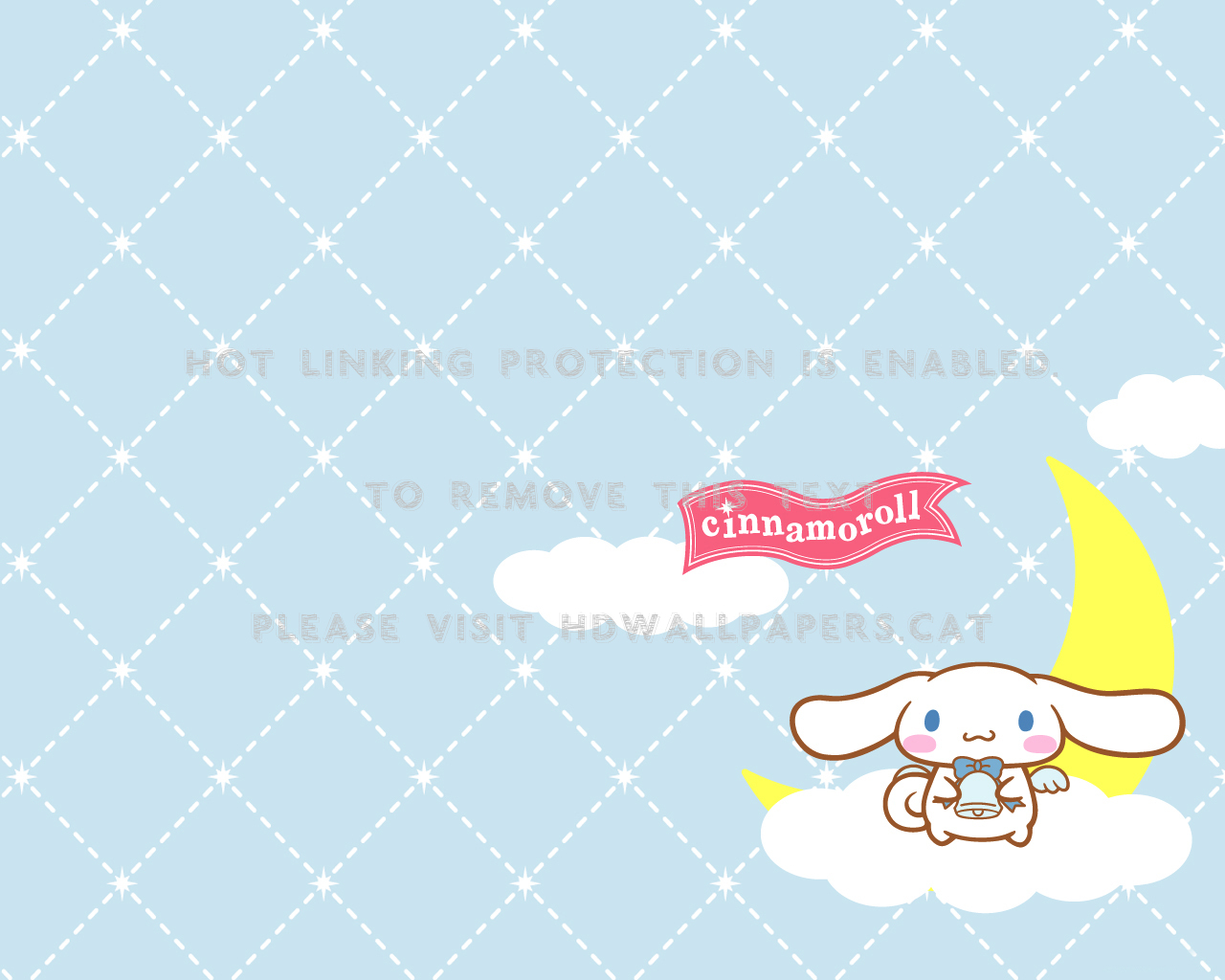 Cinnamoroll Bunny Sanrio Kawaii Blue Moon - Cinnamoroll - HD Wallpaper 