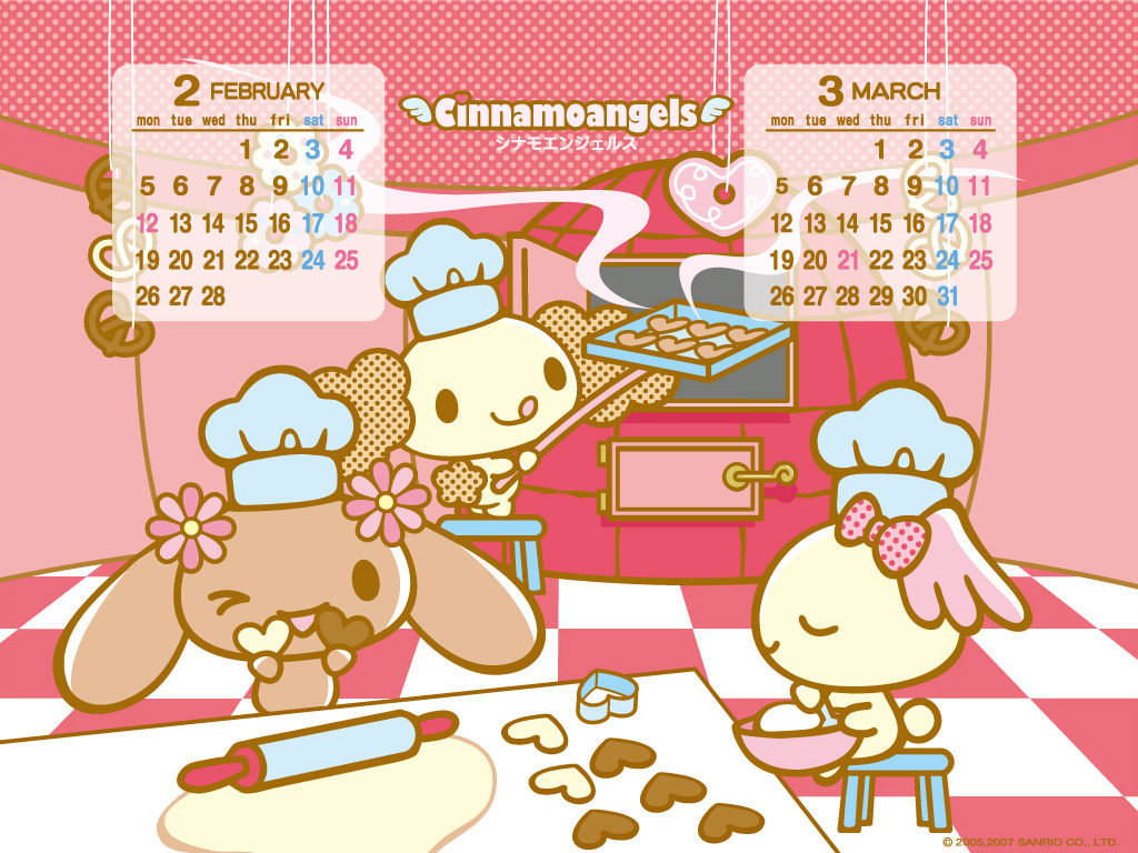 Cinnamoroll And Friends Yummy Yummy Food Baking Wallpaper - Cinnamoroll Sanrio Wallpaper Food - HD Wallpaper 