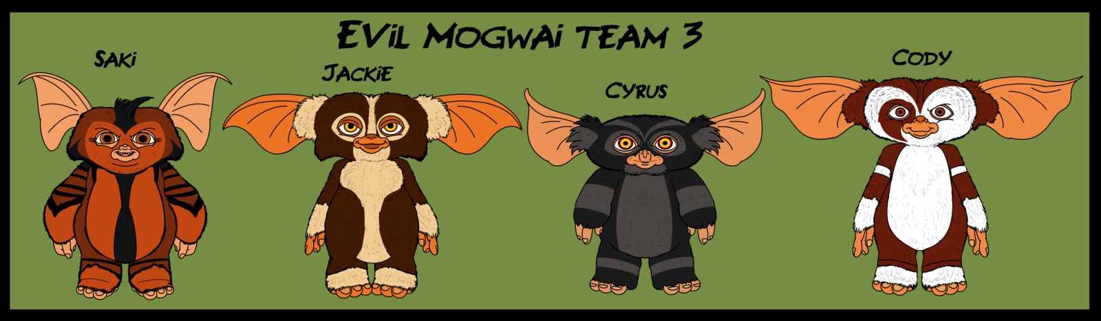 Mogwais - Gremlins Evil Mogwai - 1600x467 Wallpaper - teahub.io