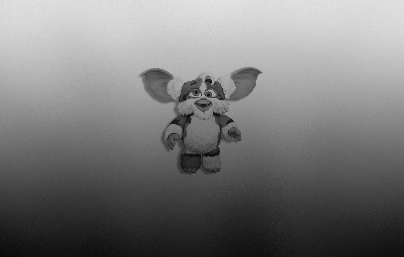 Photo Wallpaper Smile, The Dark Background, Minimalism, - Monochrome - HD Wallpaper 