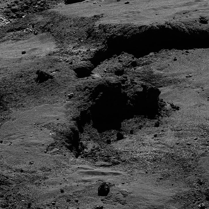 Rosetta, Osiris, Monochrome, Nature, Land, High Angle - 67p/churyumov–gerasimenko - HD Wallpaper 