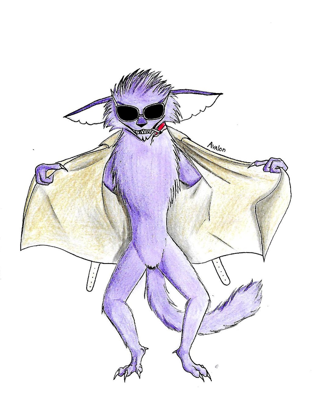 Chester The Flasher Gremmler By Ava The Gremlin - Illustration - HD Wallpaper 