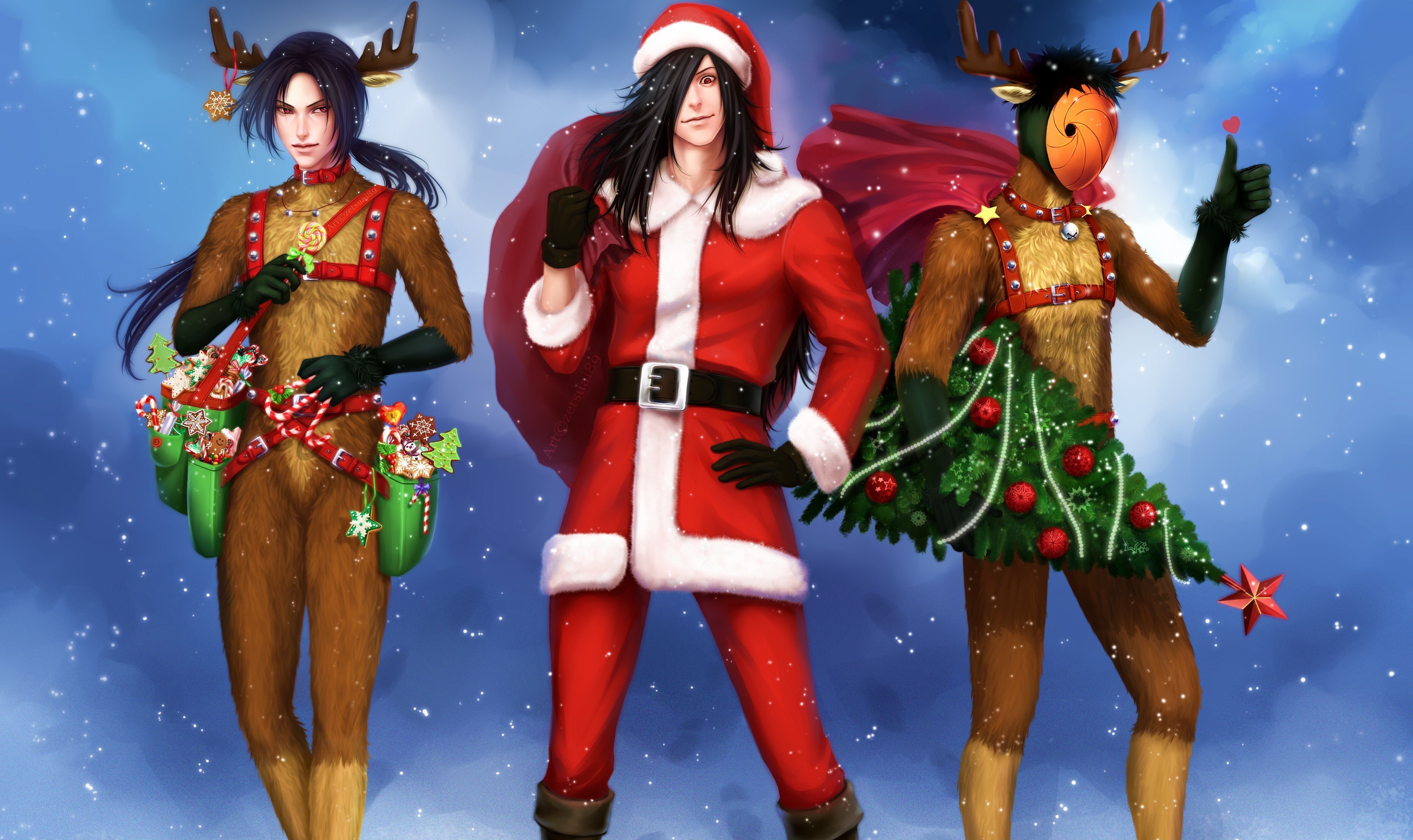 Naruto Wallpaper Christmas - HD Wallpaper 