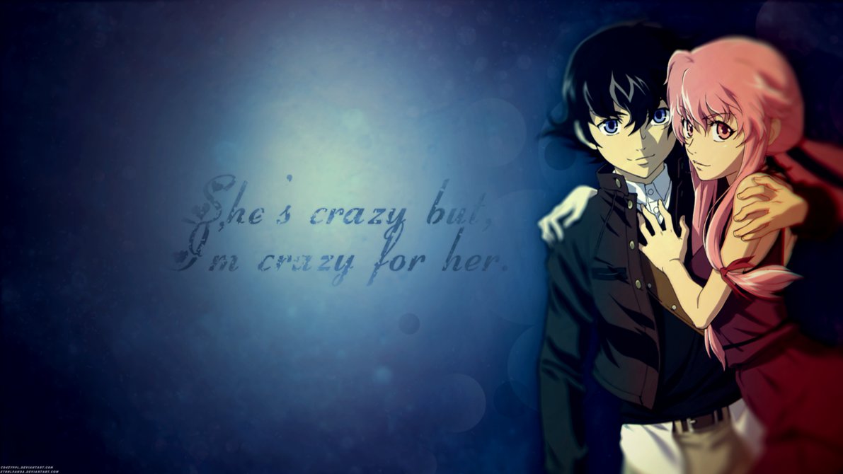 Yuno Wallpaper - Mirai Nikki Wallpaper Yuno And Yuki - HD Wallpaper 