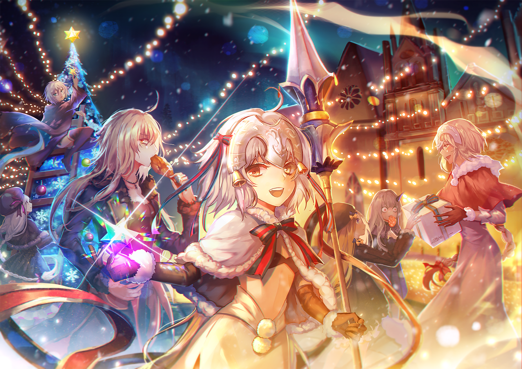 Fate Grand Order Christmas - HD Wallpaper 