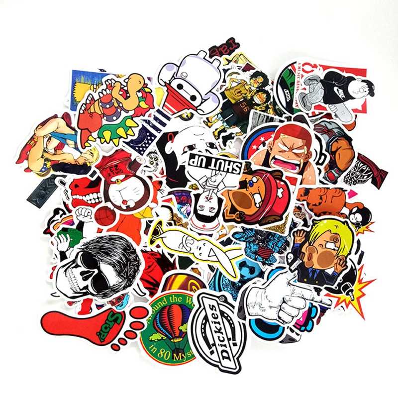 100pcs Anime Movie Painted Sticker Refrigerator Skateboard - Sticker - HD Wallpaper 