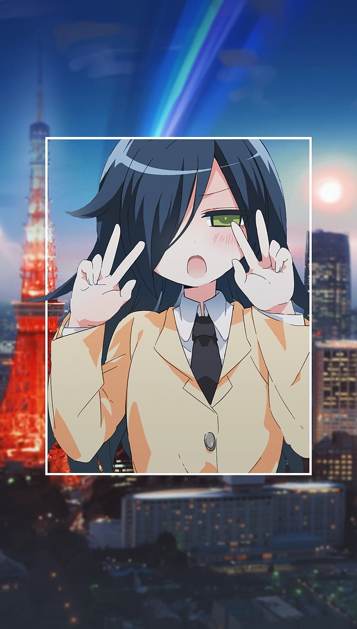 Anime, Anime Girls, Picture In Picture, Tie, Green - Anime En El Colegio - HD Wallpaper 