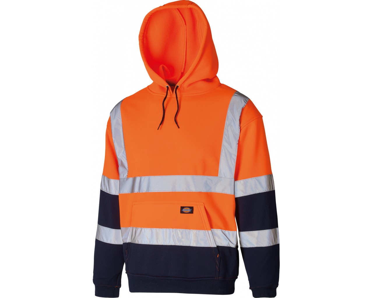 Dickies Two Tone High-vis Hoody Orange/navy - Orange Hi Vis Hoodie - HD Wallpaper 