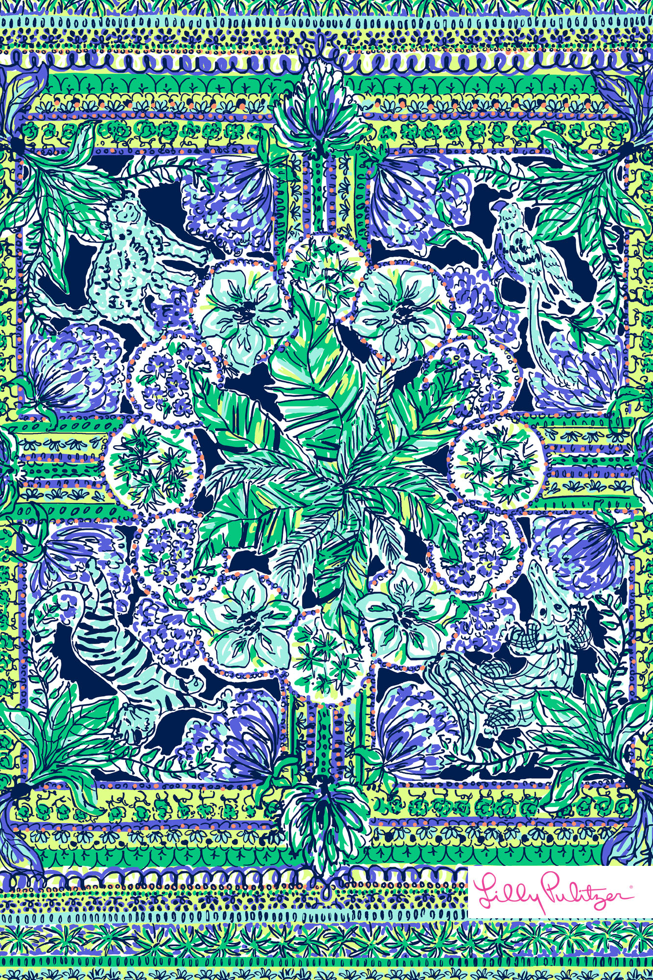 Lilly Pulitzer Escape Artist Background Wallpaper - Lilly Pulitzer - HD Wallpaper 