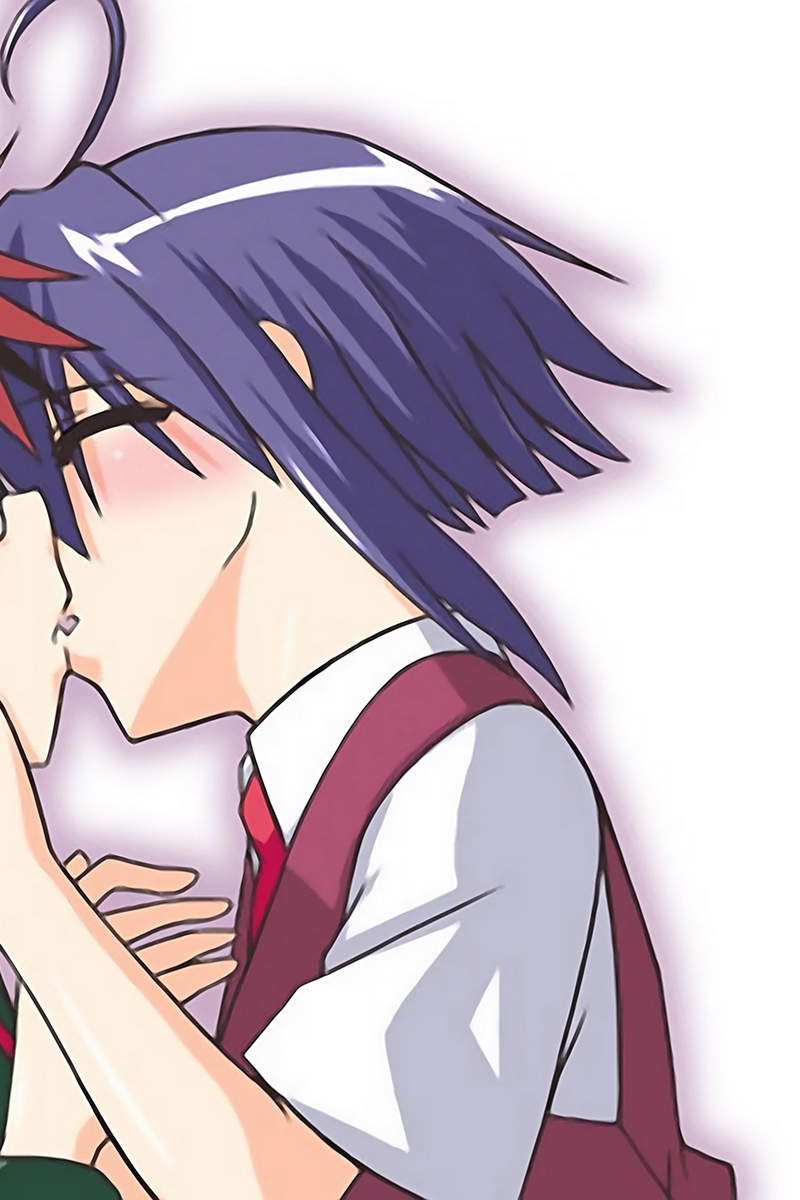 Wallpaper Anime, Boy, Girl, Kiss, Tender - Anime Boy And Girl - HD Wallpaper 