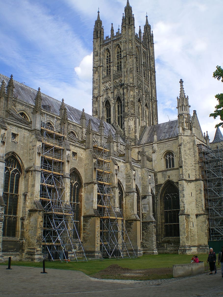 Canterbury, Cathedral, Kent, Built Structure, Building - Canterbury Cathedral - HD Wallpaper 