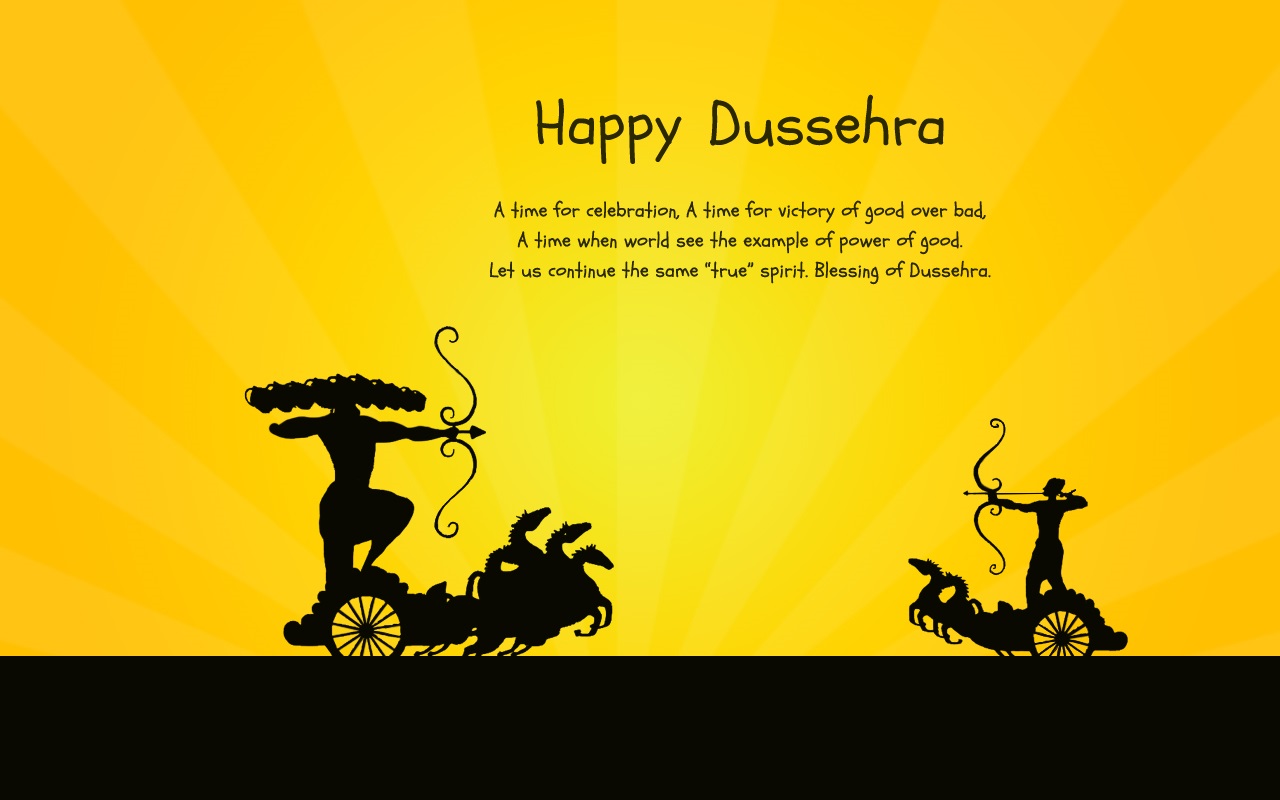 Dussehra Wishes - HD Wallpaper 