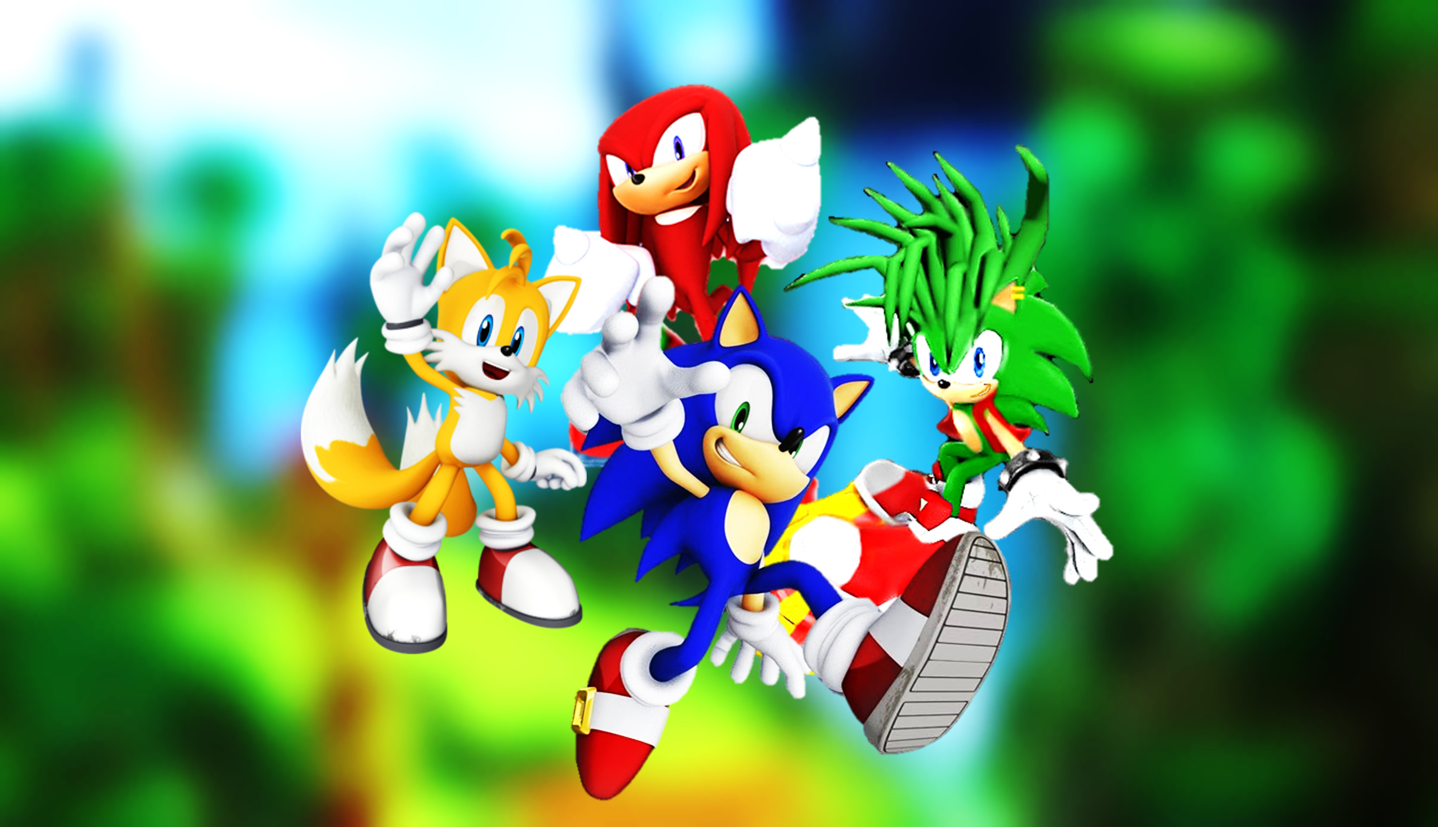 Sonic The Hedgehog Images Sonic Tails Knuckles And - Sonic Knuckles And Manic - HD Wallpaper 