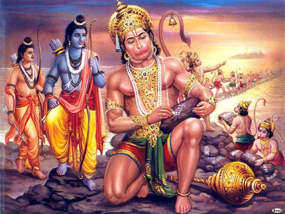Happy Ram Navami With Hanuman - HD Wallpaper 