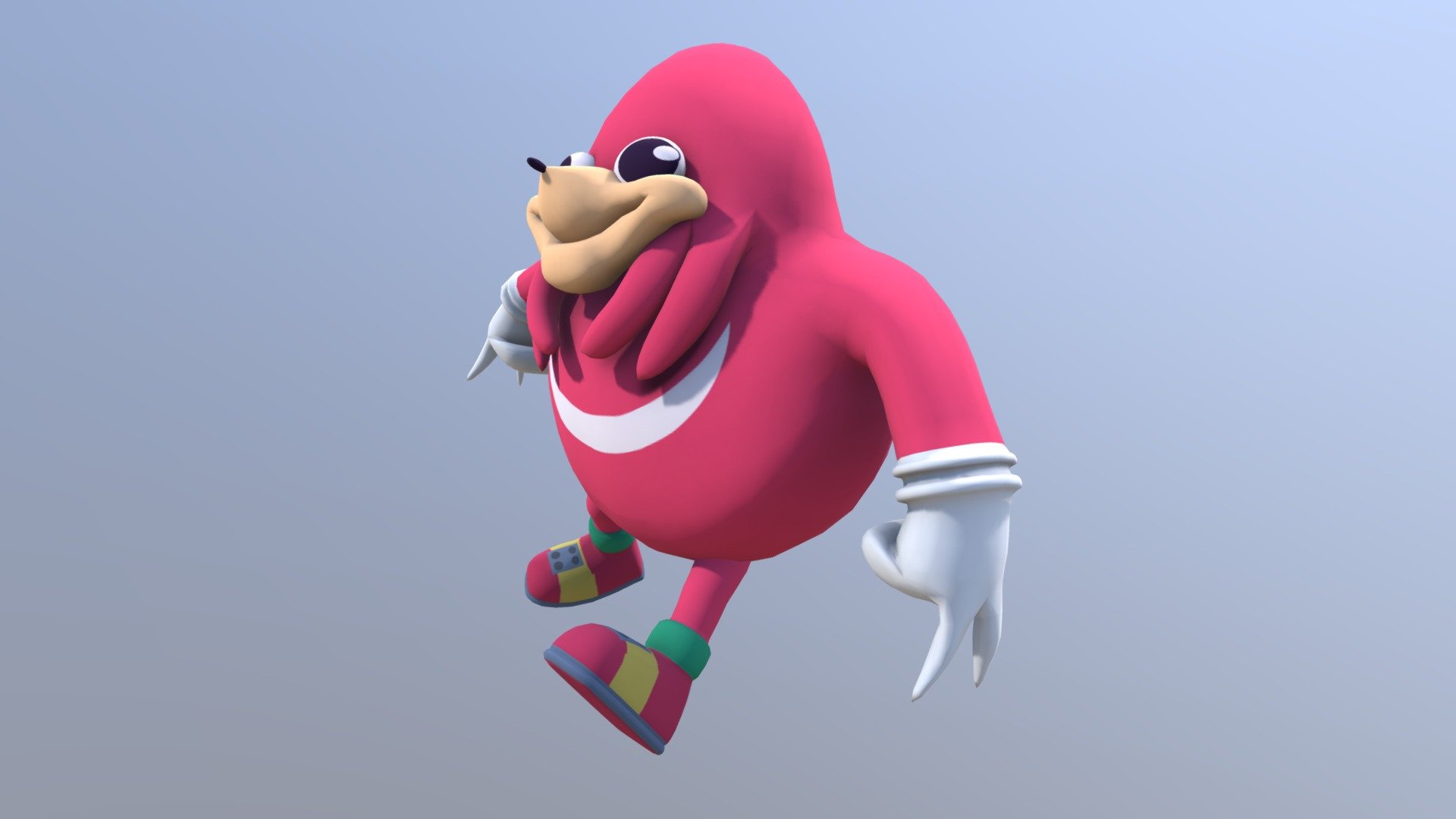 Ugandan Knuckles 3d Model 1920x1080 Wallpaper teahub.io