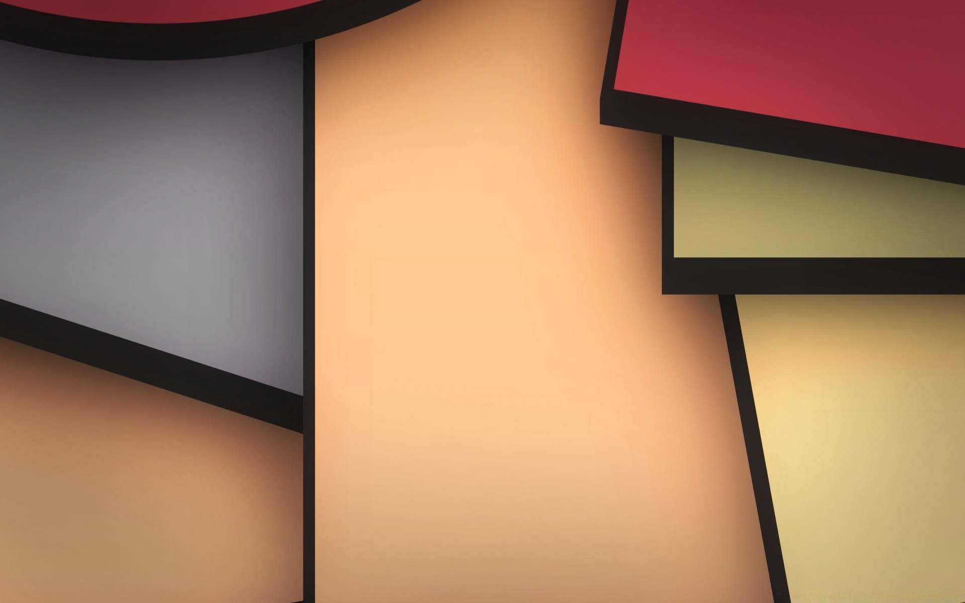 Abstract Empty Exhibition Blank Contemporary Indoors - Abstract Shapes Background - HD Wallpaper 