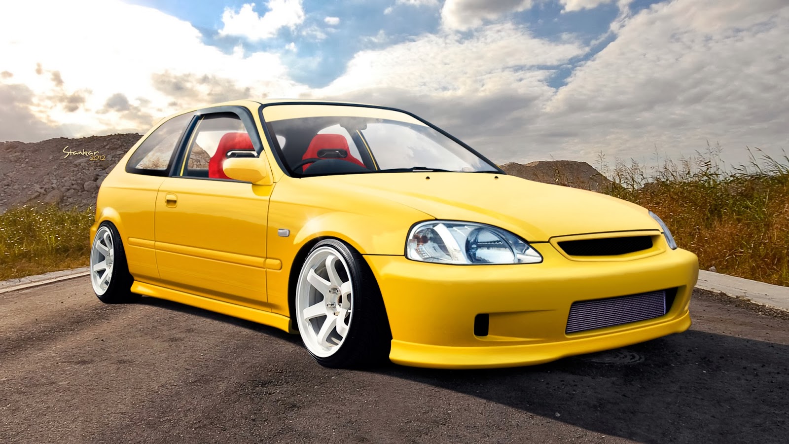 Honda Civic R Stance - HD Wallpaper 
