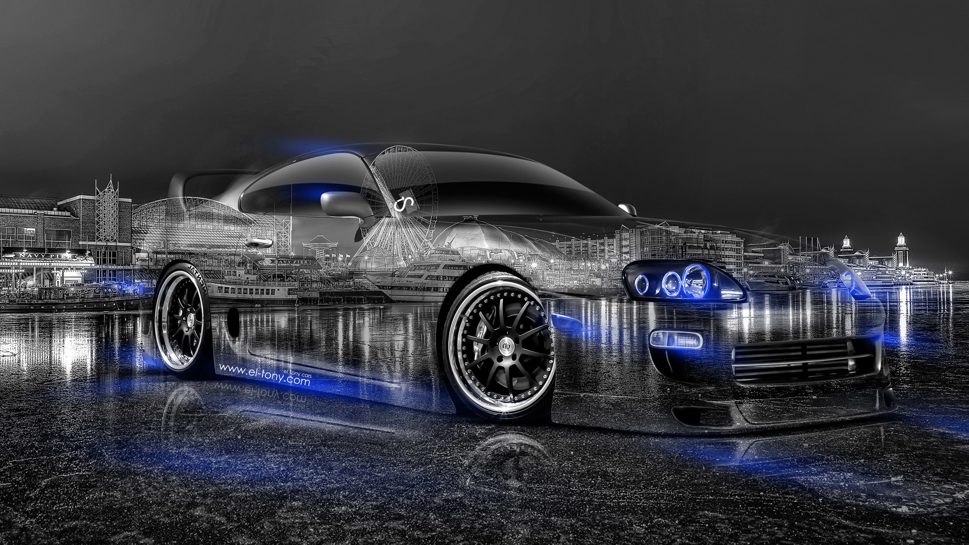 1920x1080, Toyota Supra Jdm Tuning Super Crystal City - Supra Jdm - HD Wallpaper 