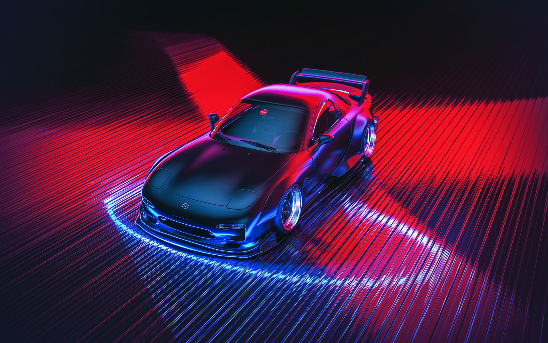 Neon Car Wallpaper Hd - HD Wallpaper 