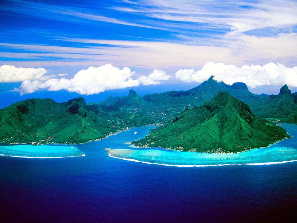 Island Moorea French Polynesia - HD Wallpaper 