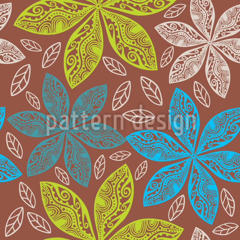 Design Wallpaper Polynesian Flora - Floral Design - HD Wallpaper 