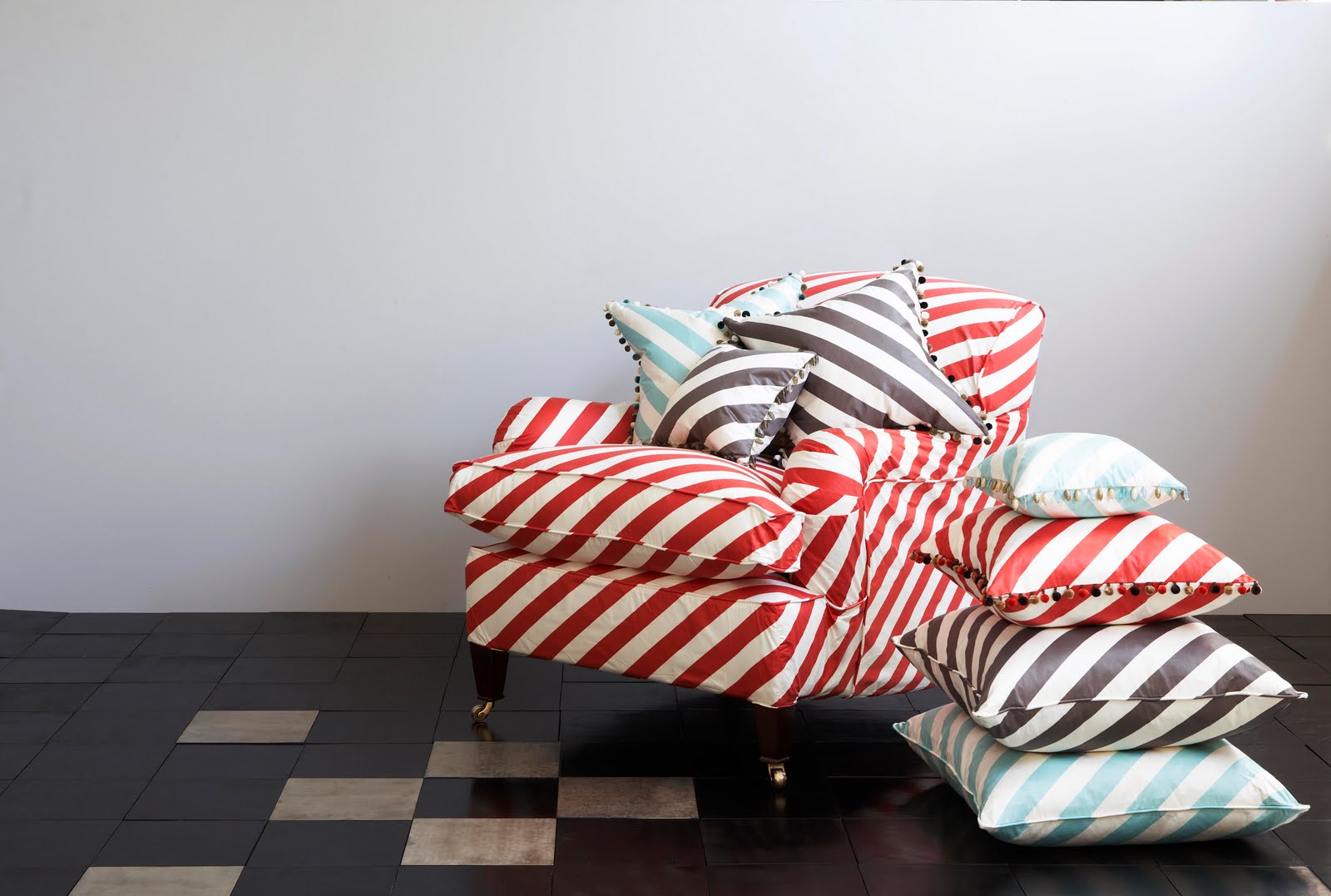 Neisha Crosland Fabric Striped - HD Wallpaper 