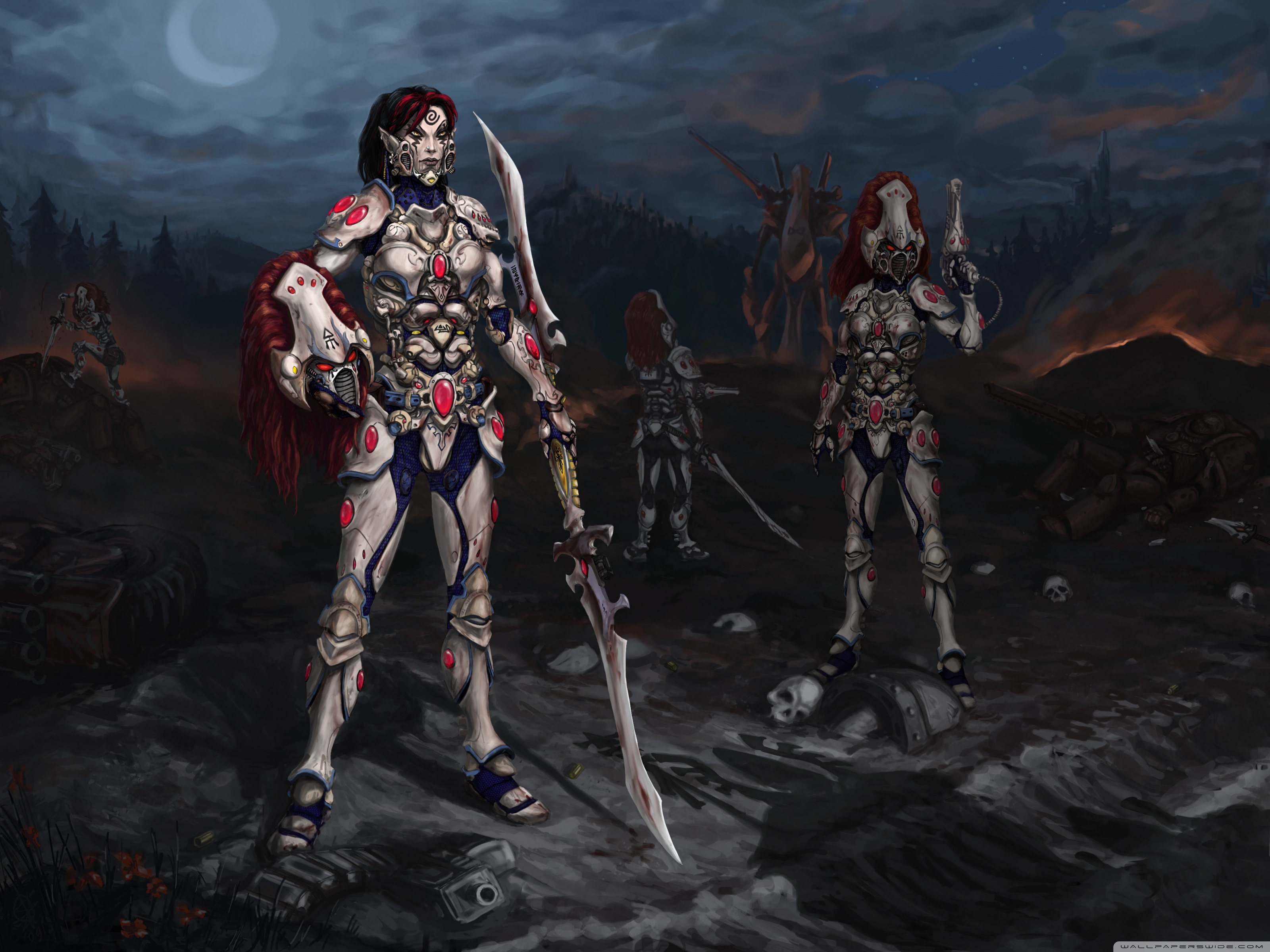 Warhammer 40k Dark Eldar Fan Art - HD Wallpaper 