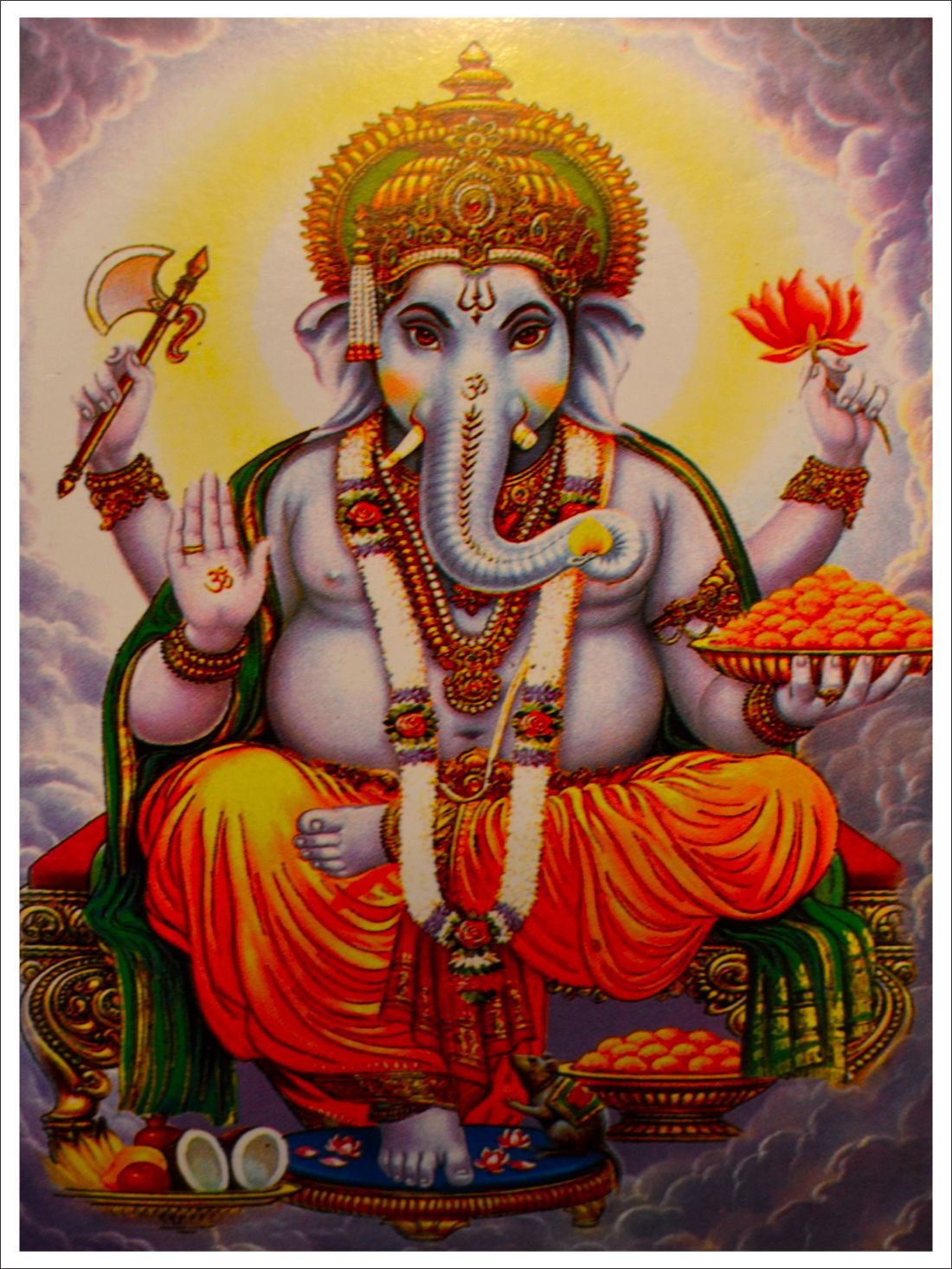Indra Graphic Ganesh Ji Pvc Vinyl Wallpaper -multicolor - We Heart It Ganesha - HD Wallpaper 