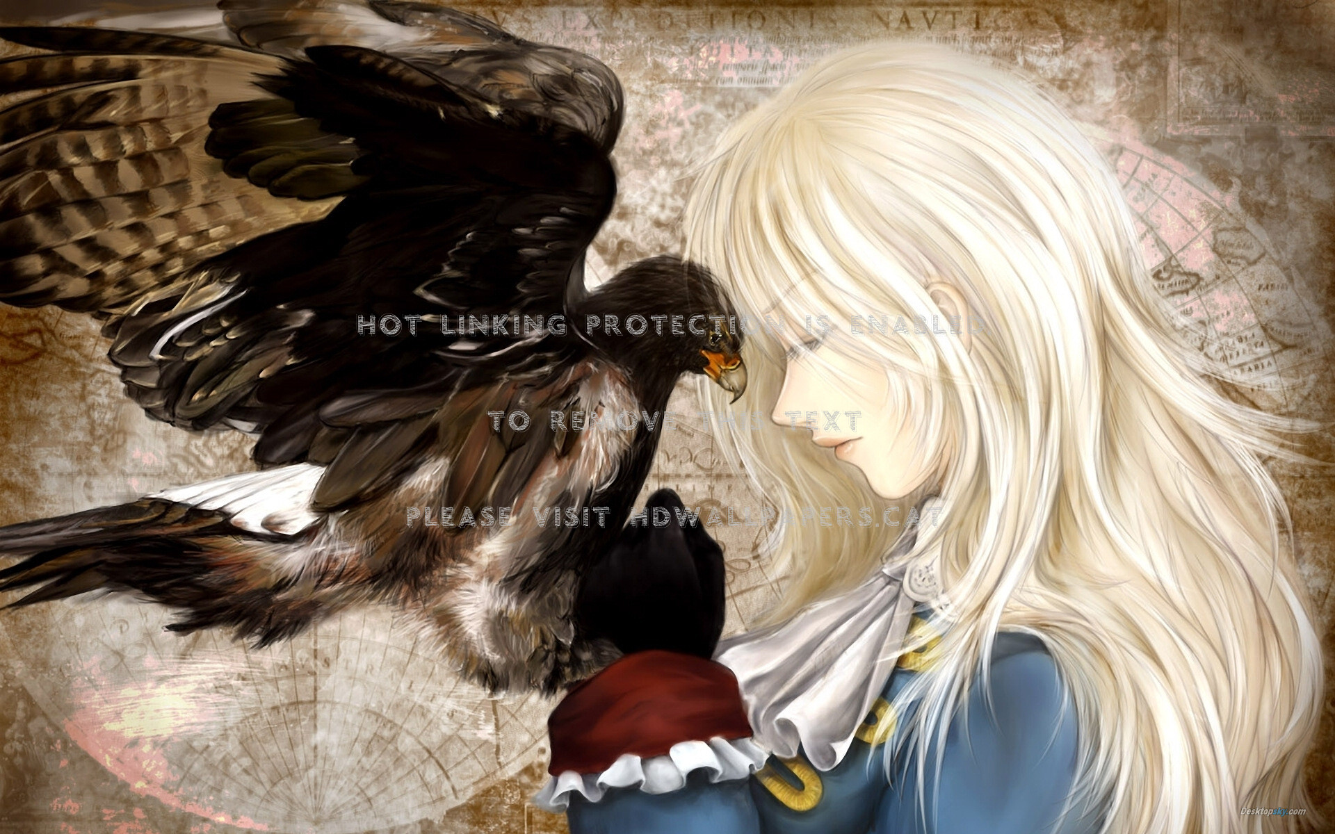 Bravery Girl Hetalia Prussia Aph Anime Axis - Anime Eagle Girl - HD Wallpaper 