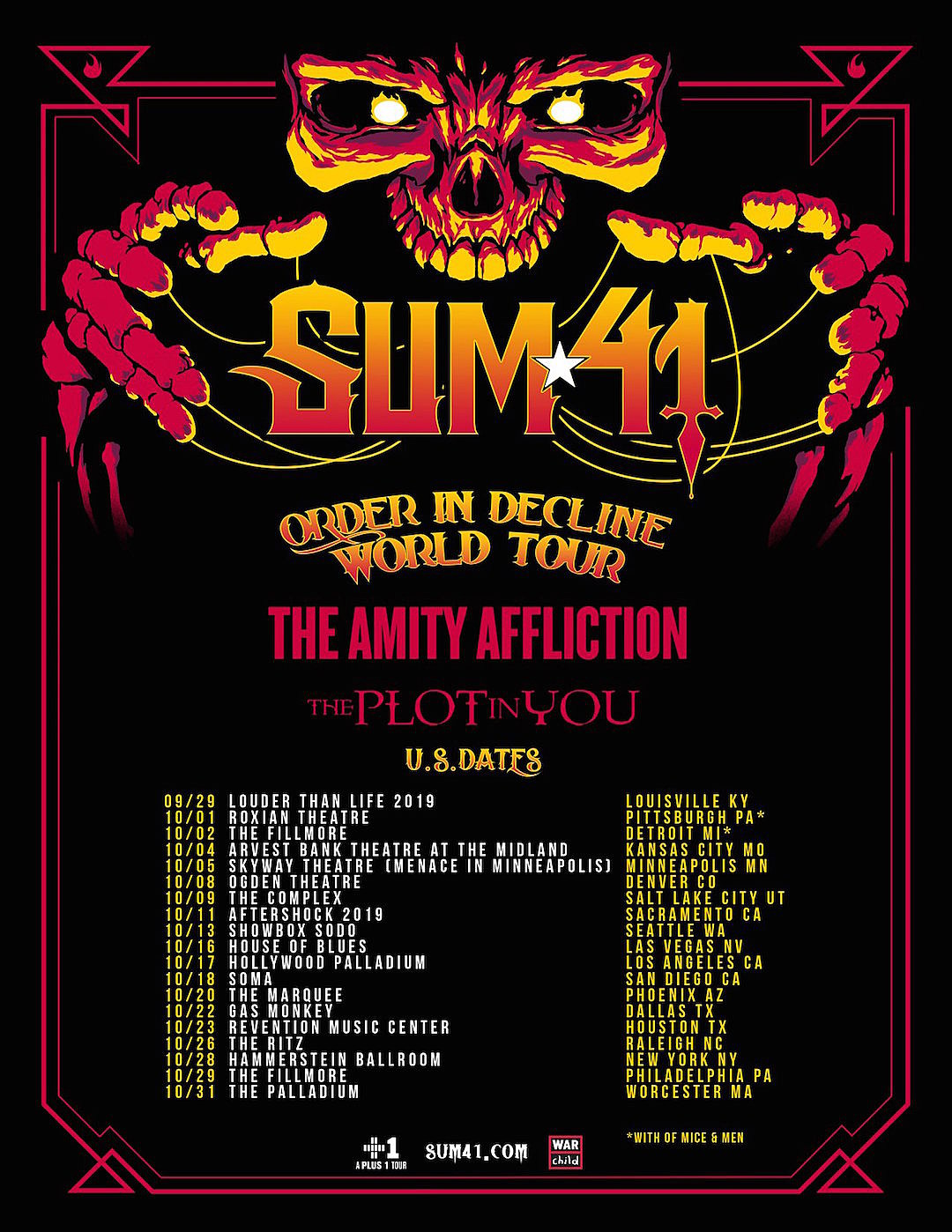 Sum 41 Order In Decline Tour - HD Wallpaper 